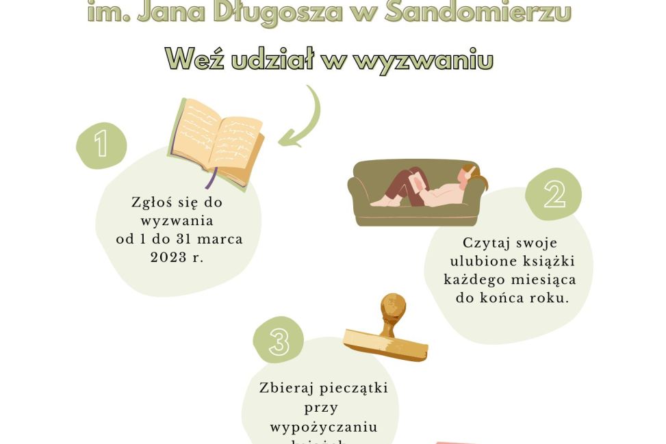 Kto się podejmie? Biblioteka w Sandomierzu przygotowała czytelnicze wyzwanie
