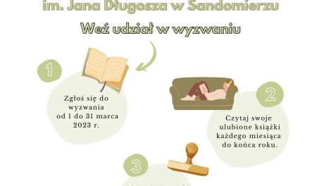 Kto się podejmie? Biblioteka w Sandomierzu przygotowała czytelnicze wyzwanie