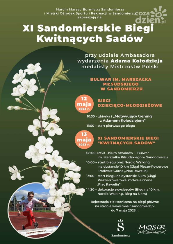 W królewskim mieście odbędą się tradycyjne biegi wokół sandomierskich sadów
