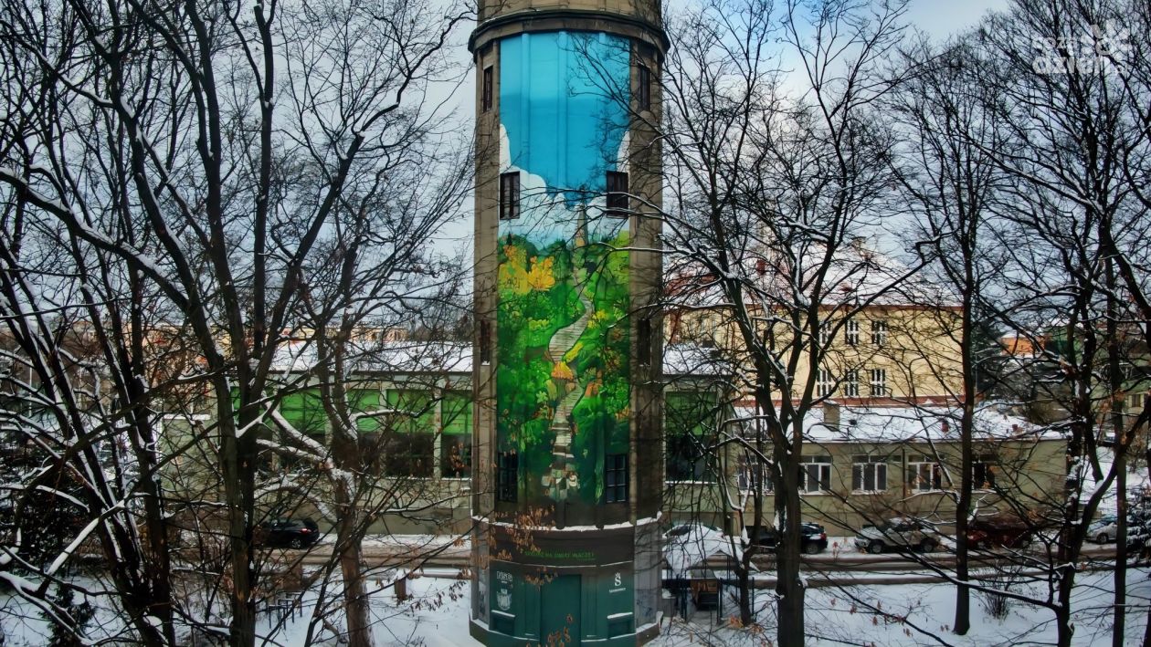 W sandomierskim Parku Miejskim powstał ekologiczny mural