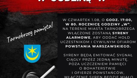 W Sandomierzu i Tarnobrzegu zawyją syreny!
