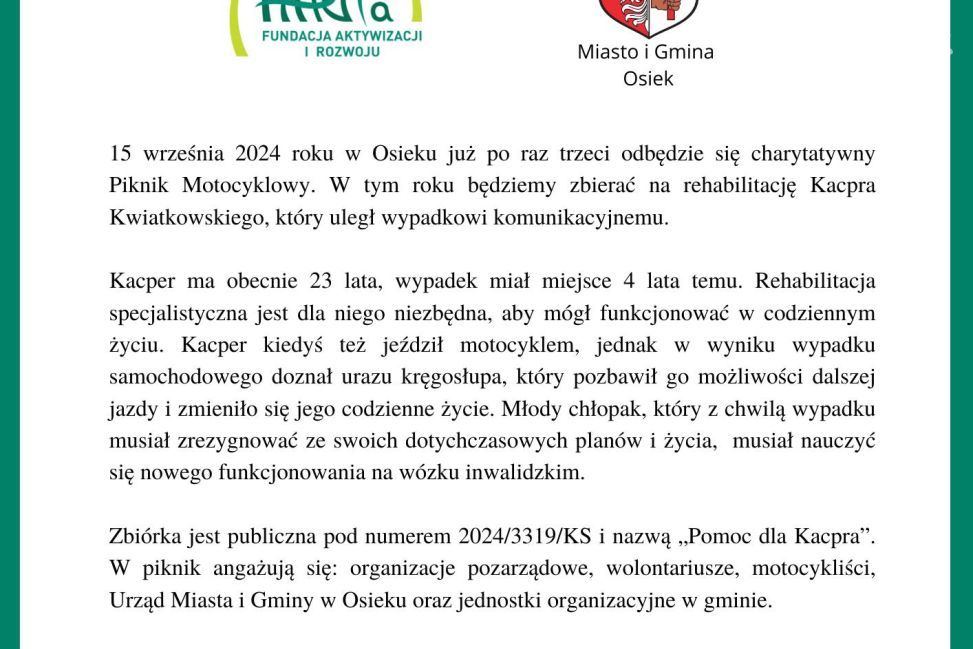 III Piknik Motocyklowy dla Kacpra