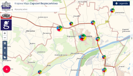 Krajowa Mapa Zagrożeń w użytku