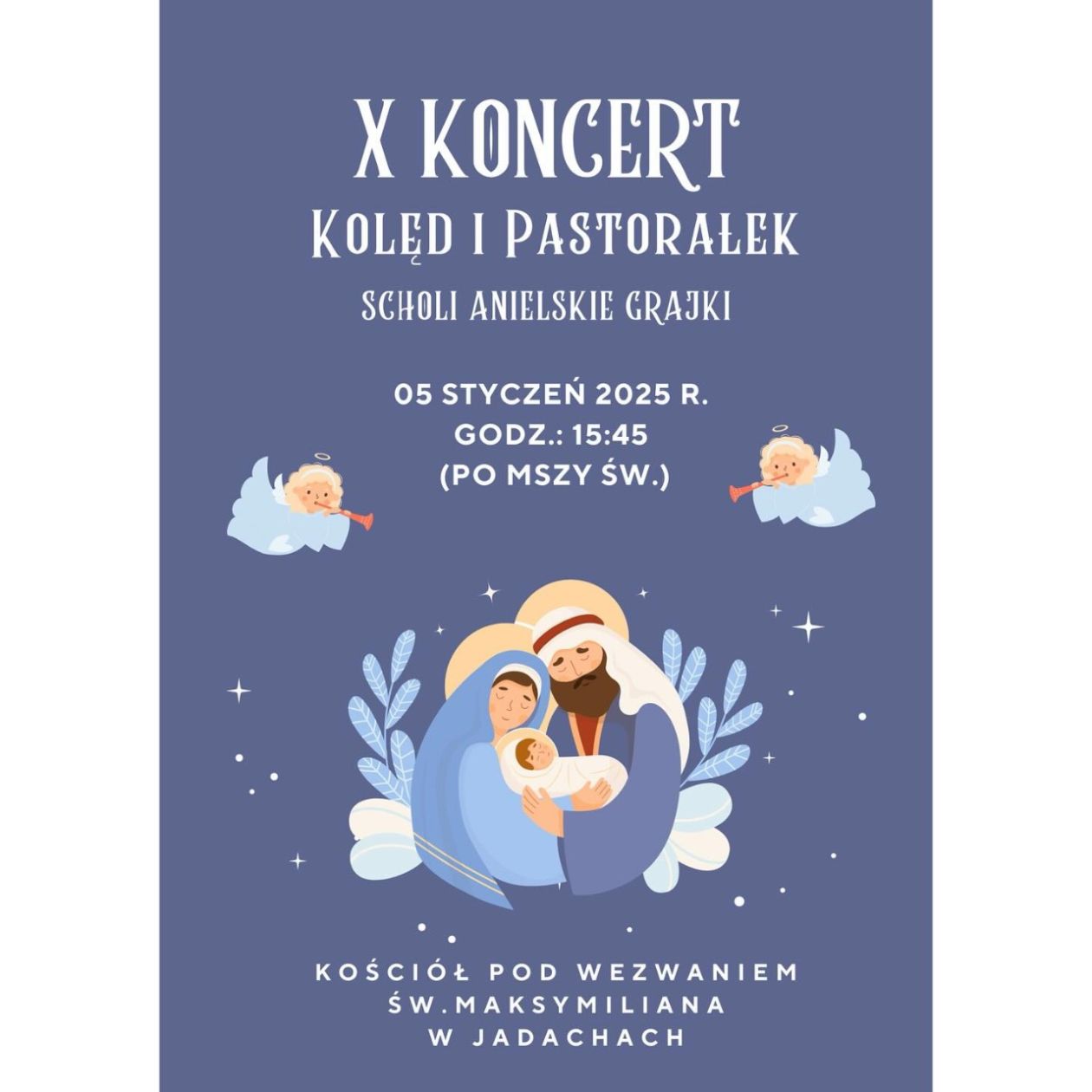 Jubileuszowy X Koncert Kolęd i Pastorałek w Jadachach