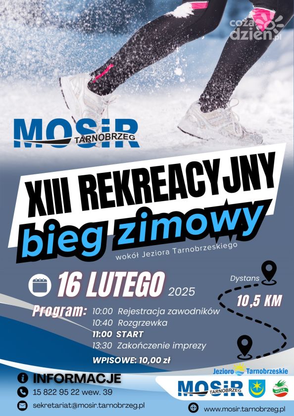 XIII REKREACYJNY BIEG ZIMOWY wokół Jeziora Tarnobrzeskiego