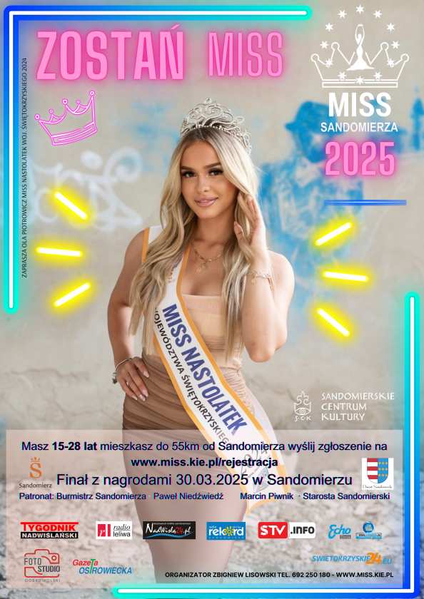 Trwają zgłoszenia na konkurs Miss Sandomierza!