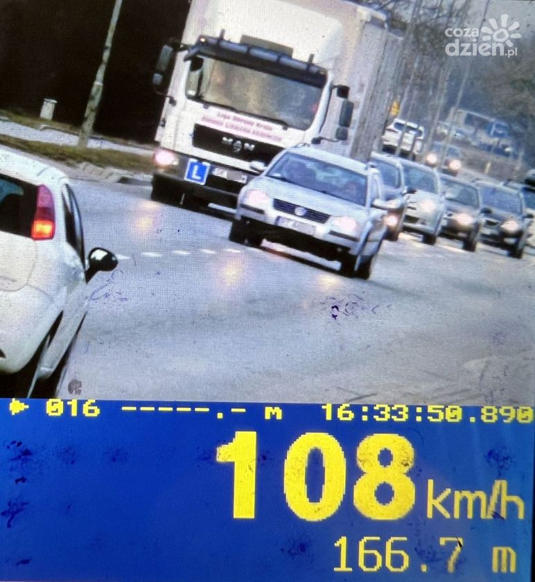 Pirat drogowy w Tarnobrzegu – jechał o 58 km/h za szybko!