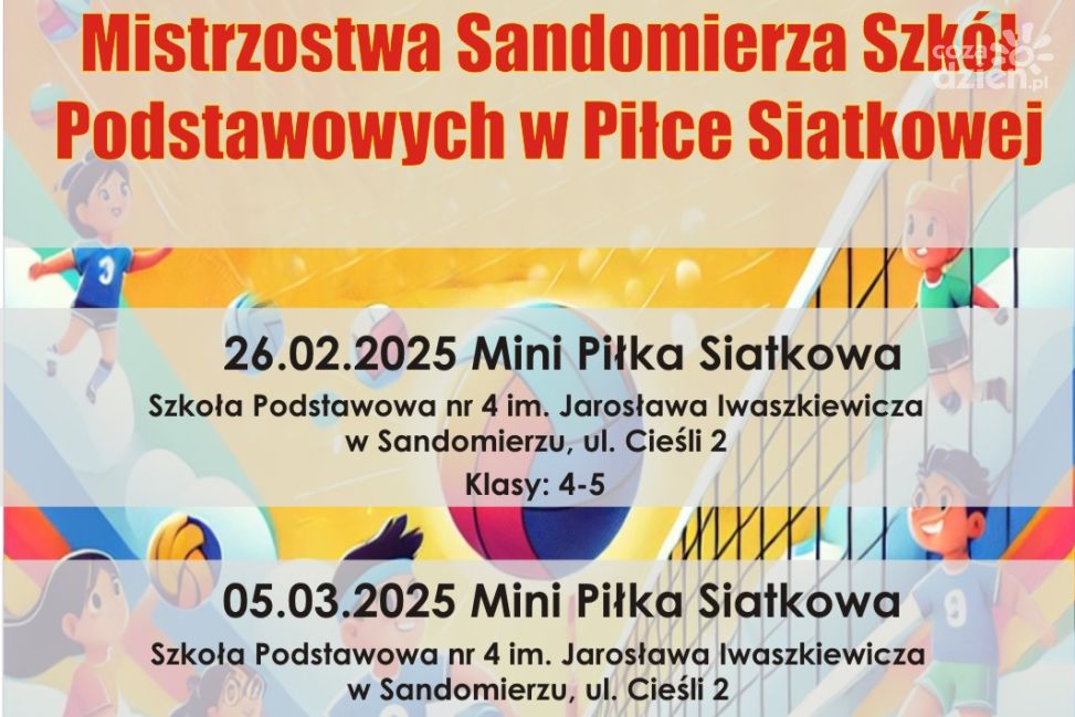 Mistrzostwa Sandomierza Szkół Podstawowych w Piłce Siatkowej