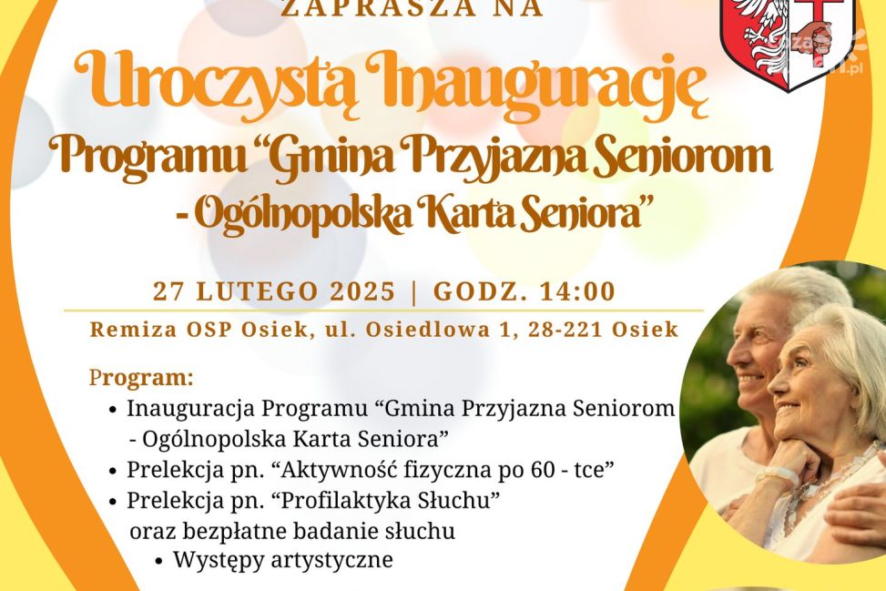 Osiek stawia na seniorów – inauguracja programu „Gmina Przyjazna Seniorom”