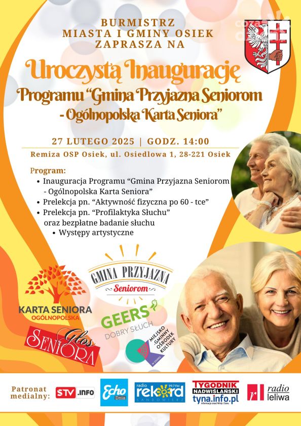 Osiek stawia na seniorów – inauguracja programu „Gmina Przyjazna Seniorom”