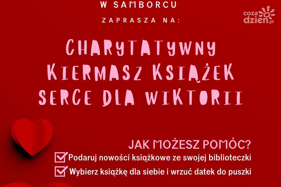 Serce dla Wiktorii – charytatywny kiermasz książek w Samborcu