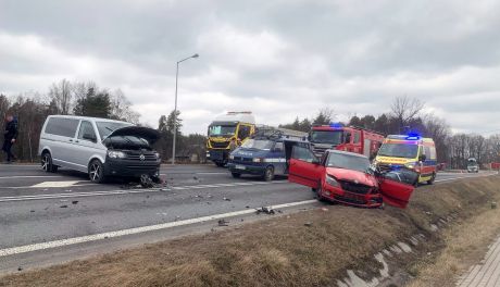 Trzy osoby ranne w wypadku na drodze krajowej nr 9