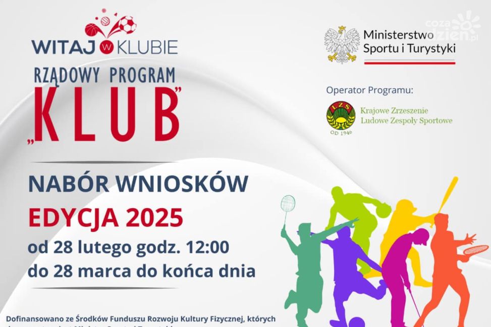 Ruszył nabór wniosków do Rządowego Programu „Klub 2025”