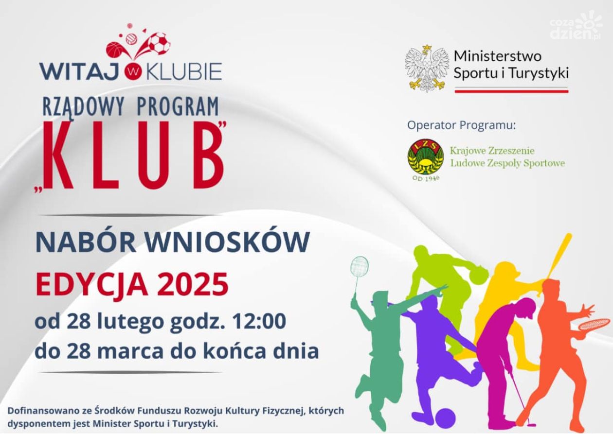 Ruszył nabór wniosków do Rządowego Programu „Klub 2025”