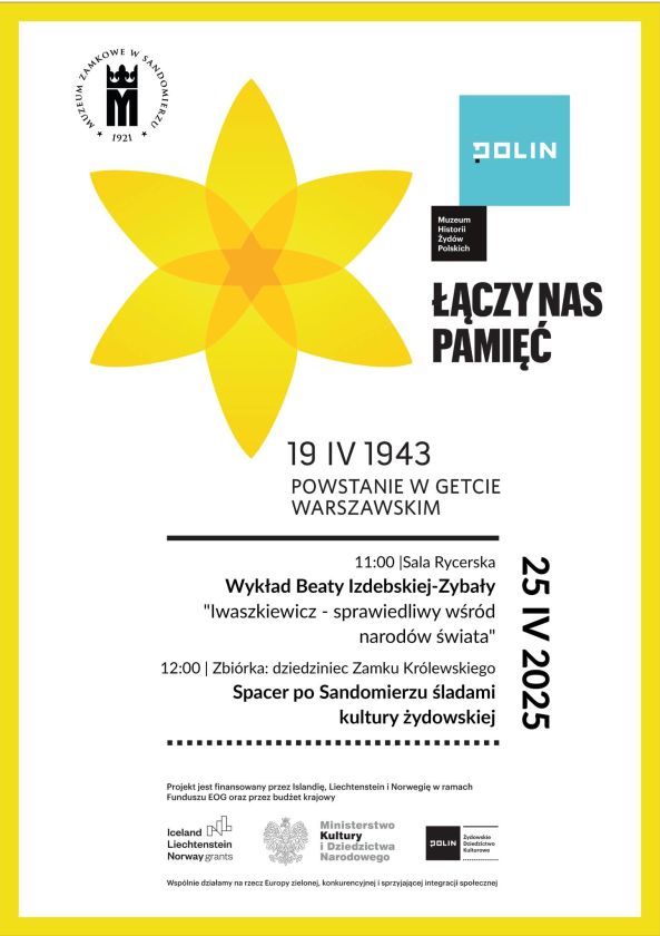 Sandomierz uczci rocznicę powstania w getcie warszawskim – wykład i spacer śladami kultury żydowskiej