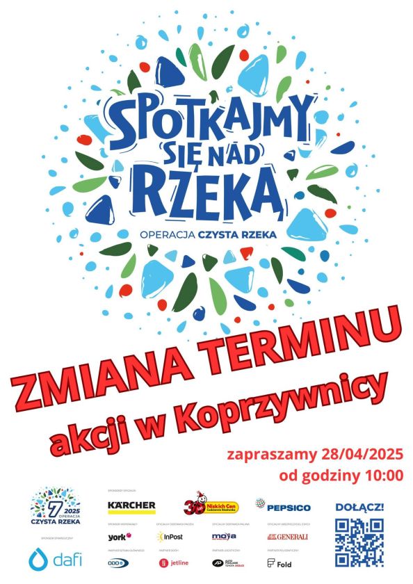 Zmiana terminu akcji sprzątania Koprzywianki