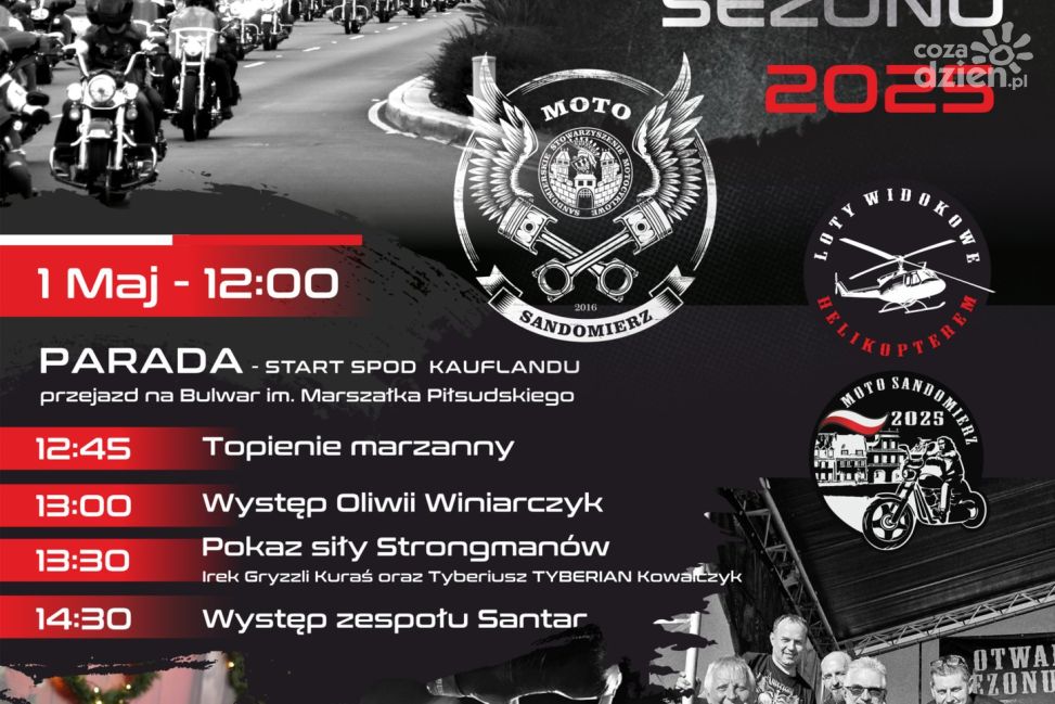 Otwarcie Sezonu Motocyklowego 2025 już 1 maja. W planach parada, koncerty i pomoc dla Amelki