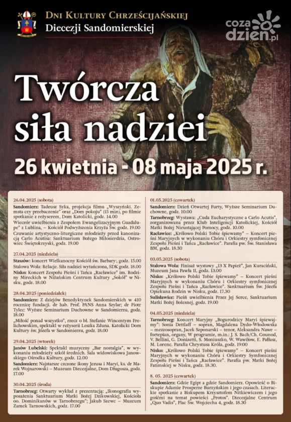 Dni Kultury Chrześcijańskiej Diecezji Sandomierskiej – „Twórcza siła nadziei”