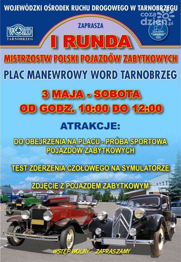 Już 3 maja I Runda Mistrzostw Polski Pojazdów Zabytkowych!