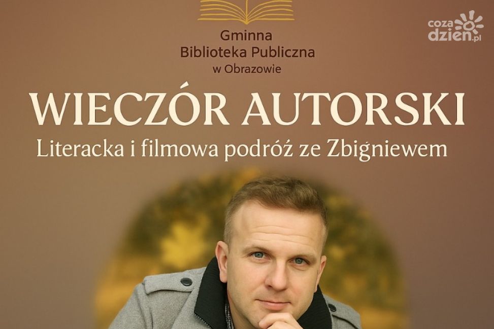 Wieczór z literaturą i filmem w Obrazowie – Zbigniew Masternak gościem Gminnej Biblioteki
