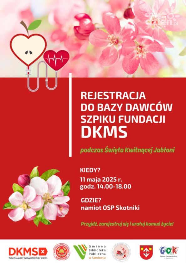 Zarejestruj się i uratuj życie – DKMS podczas Święta Kwitnącej Jabłoni