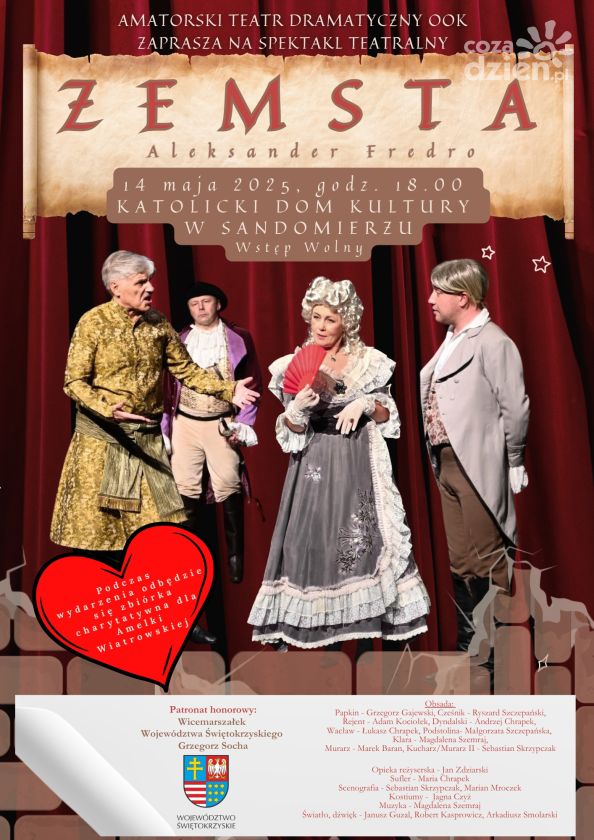 W Sandomierzu odbędzie się charytatywny spektakl teatralny