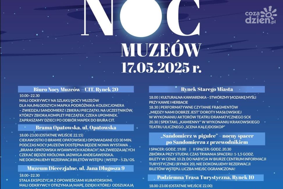 Sandomierska Noc Muzeów już 17 maja