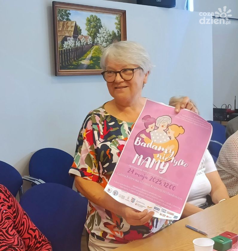 „Badamy nie tylko Mamy” – profilaktyka nowotworowa w centrum Sandomierza