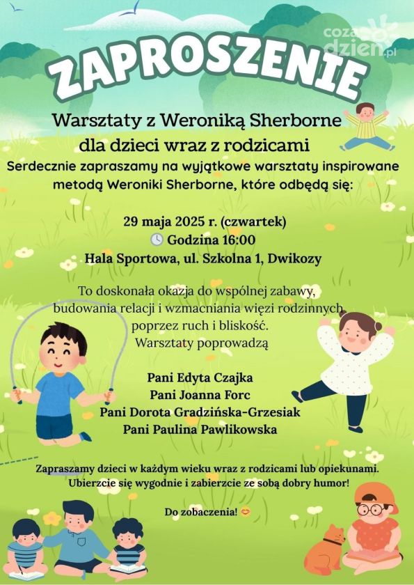 Rodzinne warsztaty metodą Weroniki Sherborne już wkrótce w Dwikozach
