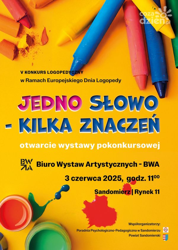 Słowa w oczach dziecka – BWA Sandomierz zaprasza na pokonkursową wystawę plastyczną