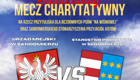 Sportowe emocje i szczytny cel – charytatywny rewanż na stadionie w Sandomierzu!