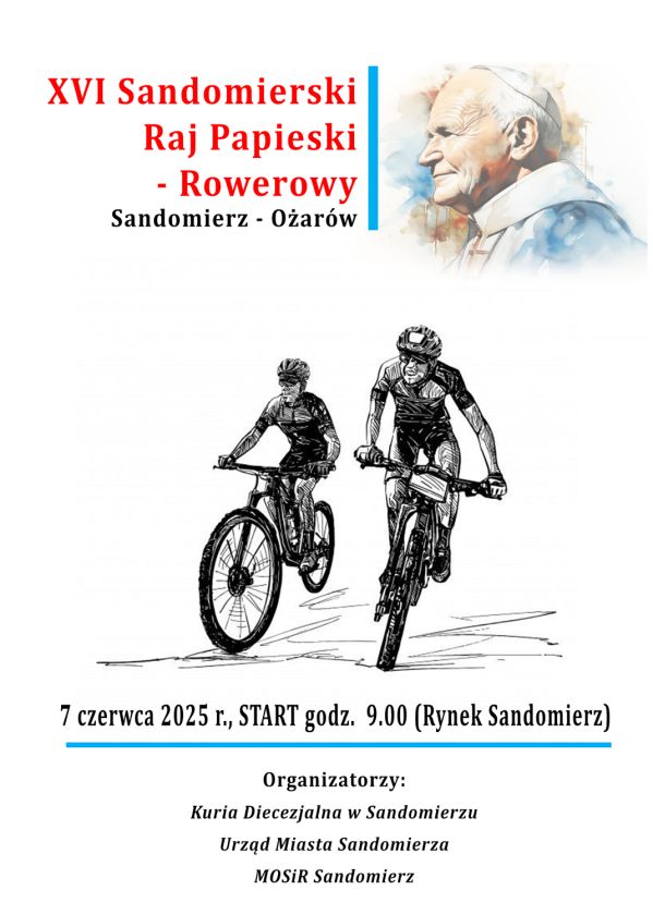 Rowerowy hołd dla św. Jana Pawła II. XVI Rajd Papieski już w sobotę!