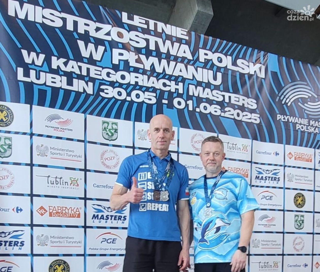 4 medale  Mastersów z Delfina w Letnich Mistrzostwach Polski w Pływaniu w kategoriach Masters 