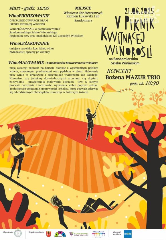 V Piknik Kwitnącej Winorośli w Sandomierzu – święto wina, relaksu i sztuki już 21 czerwca