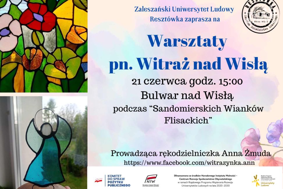 Witraże nad Wisłą. Artystyczna odsłona Sandomierskich Wianków Flisackich