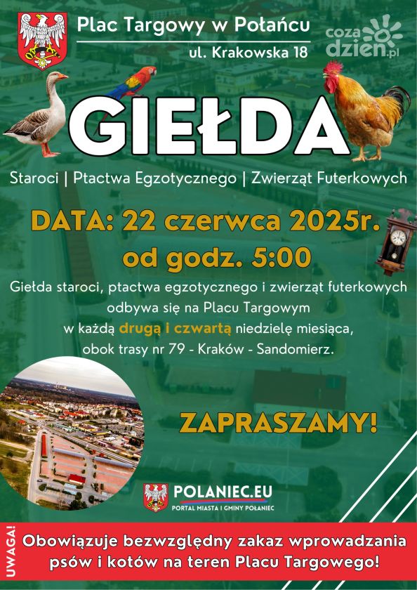 Giełda w Połańcu – 22 czerwca ponownie Plac Targowy tętnić będzie życiem