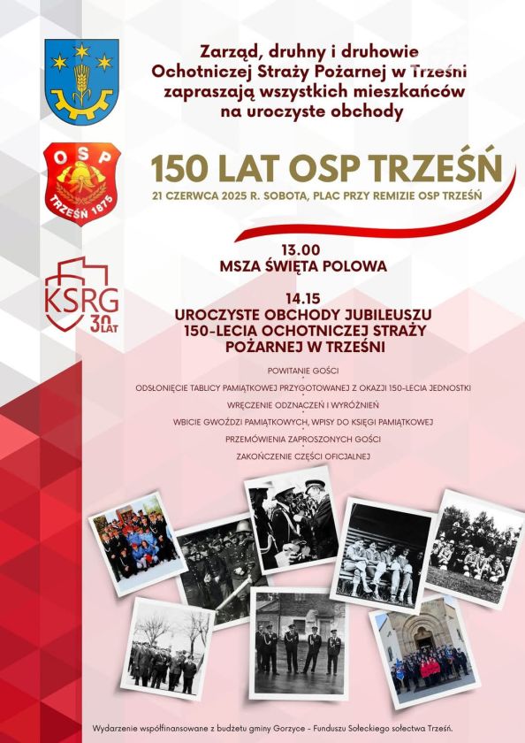 OSP Trześń świętuje 150-lecie istnienia – jubileusz już 21 czerwca