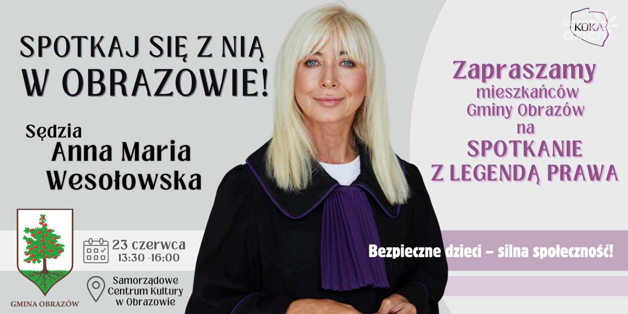 Sędzia Anna Maria Wesołowska w Obrazowie