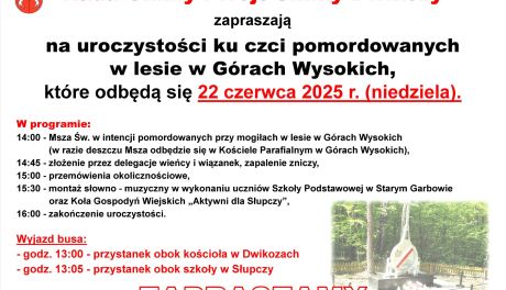 W Górach Wysokich oddadzą hołd ofiarom niemieckiej zbrodni