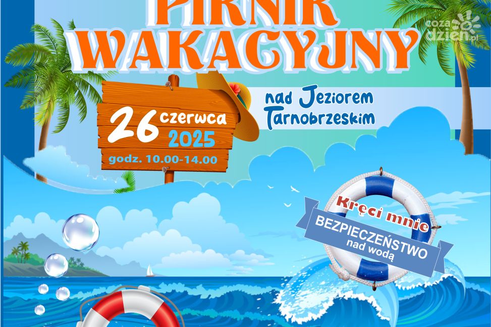 Piknik nad Jeziorem Tarnobrzeskim. Policja i Straż Pożarna zapraszają na bezpieczne wakacje
