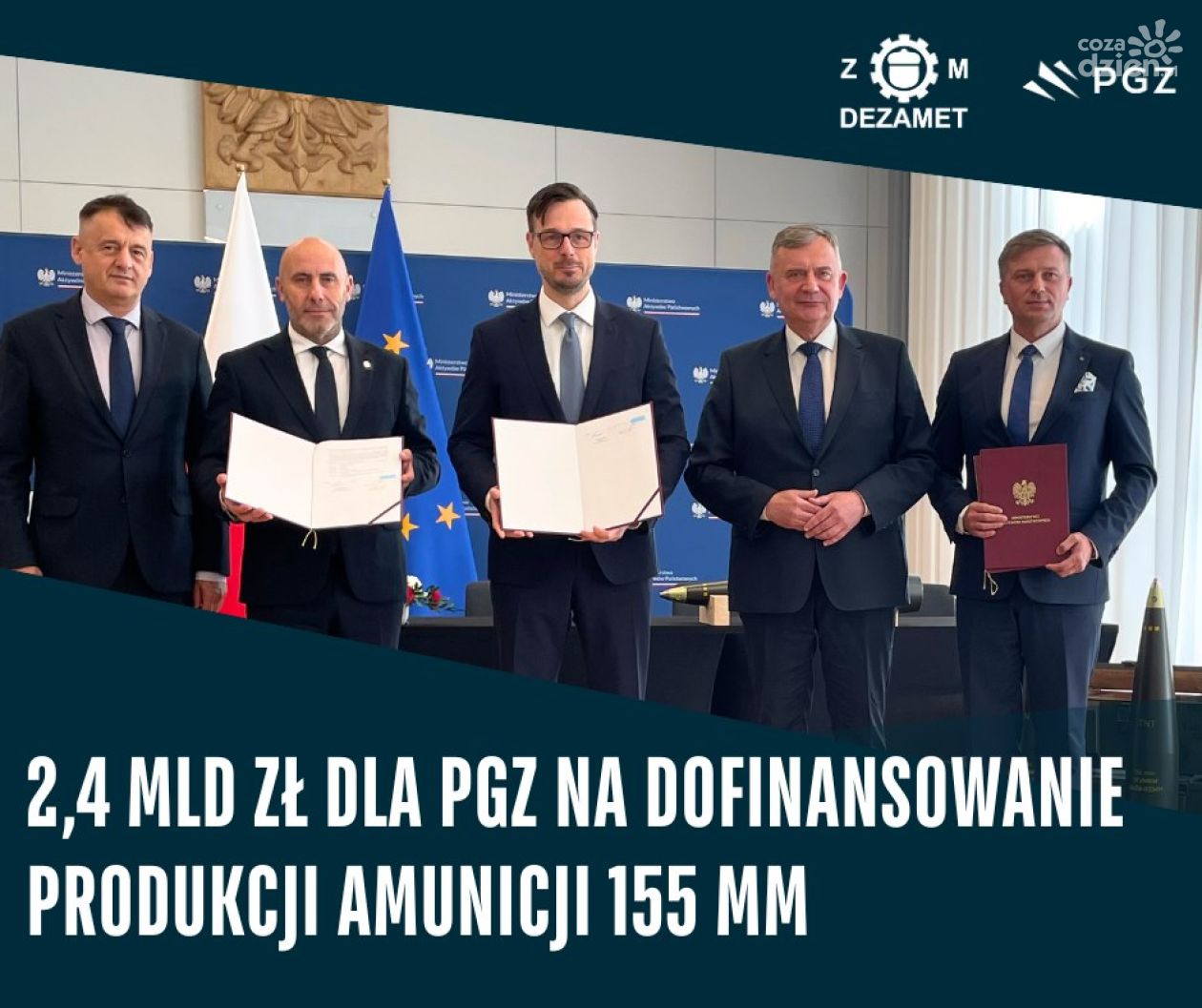Polska Grupa Zbrojeniowa z 2,4 mld zł dofinansowania na rozwój produkcji amunicji wielkokalibrowej