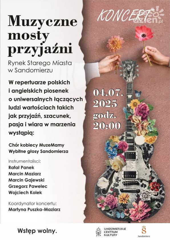 Sandomierz zbuduje muzyczny most przyjaźni – wyjątkowy koncert już 4 lipca