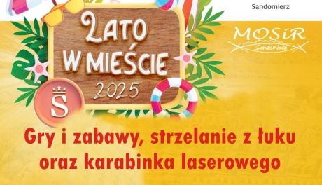 Wakacyjne gry i zabawy na Bulwarze nad Wisłą w Sandomierzu