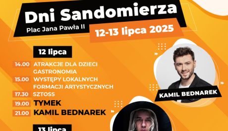 Dni Sandomierza 2025 – muzyczne święto na Placu Jana Pawła II już 12 i 13 lipca