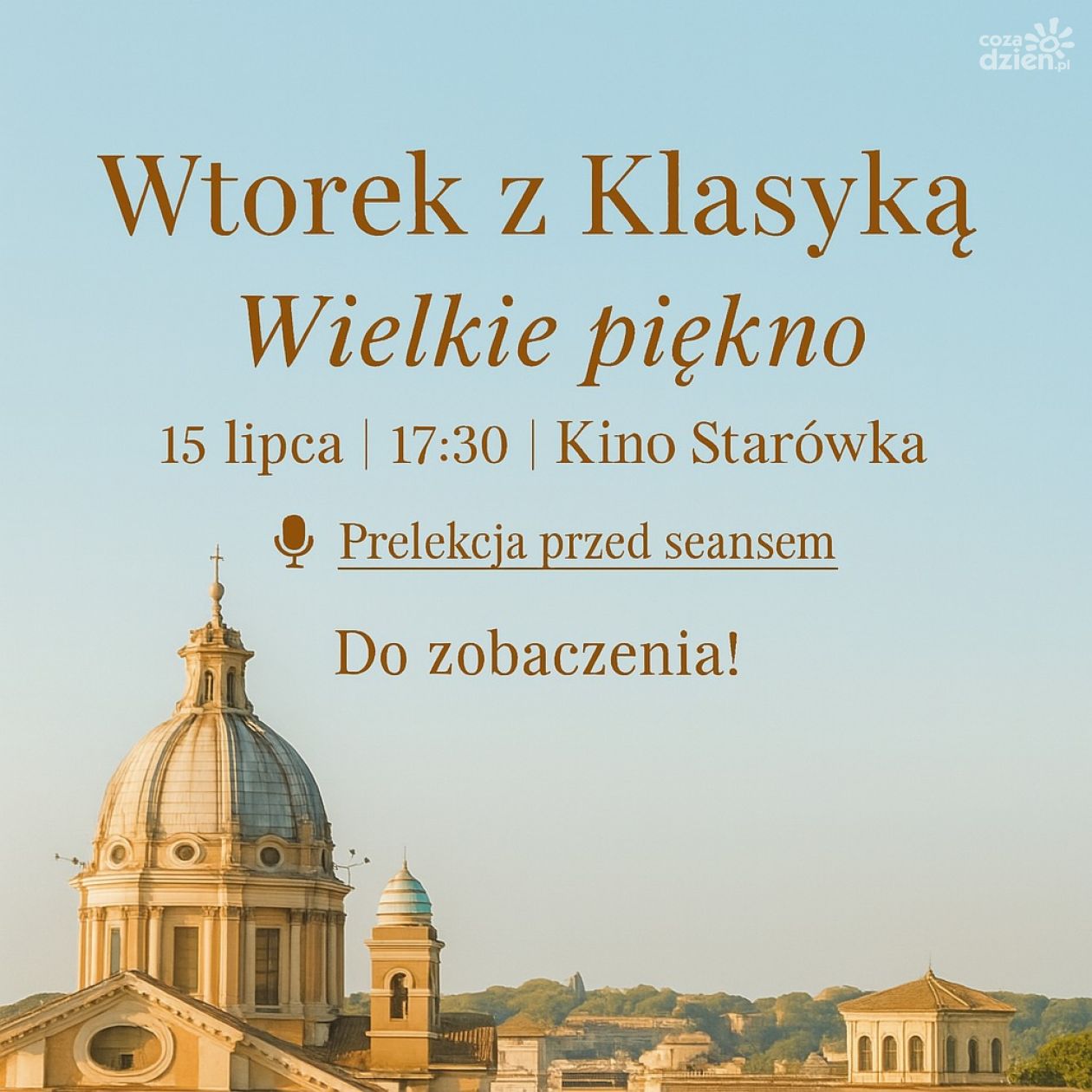 Wtorek z klasyką w Kinie Starówka. „Wielkie piękno” Sorrentino z prelekcją Kevina Kołeczka