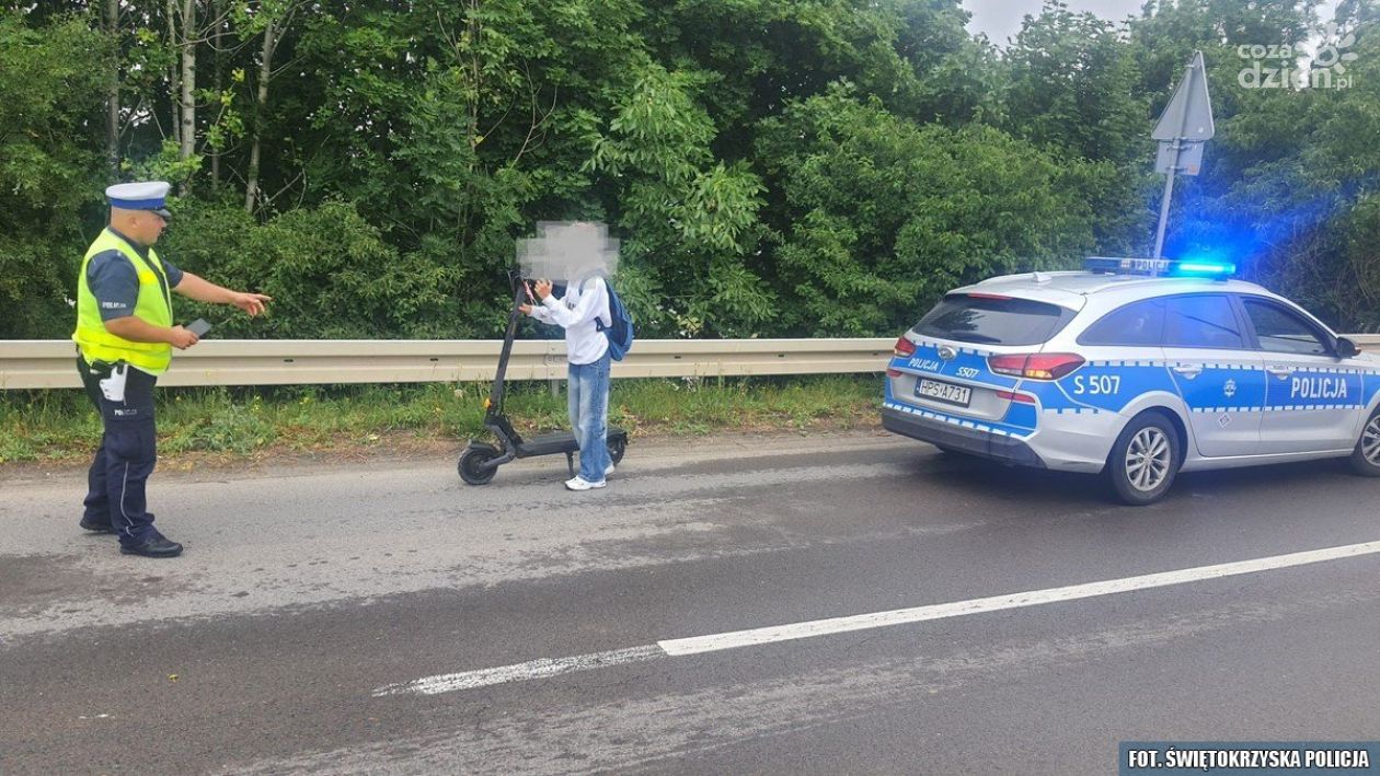 Policja kontrolowała użytkowników hulajnóg elektrycznych