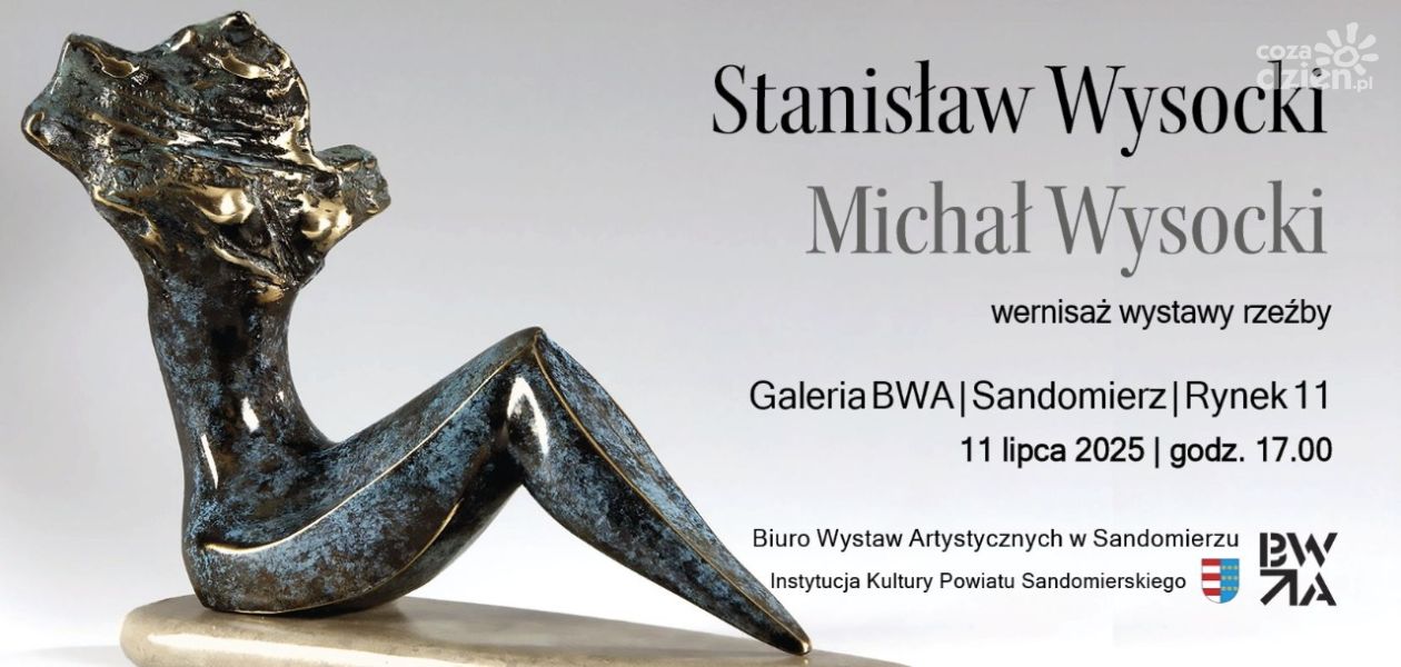Wernisaż rzeźby Stanisława i Michała Wysockich w Galerii BWA w Sandomierzu