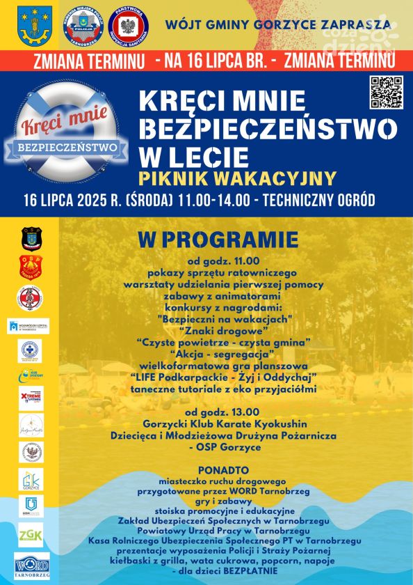 Bezpieczne wakacje w Gorzycach – Piknik rodzinny już dziś