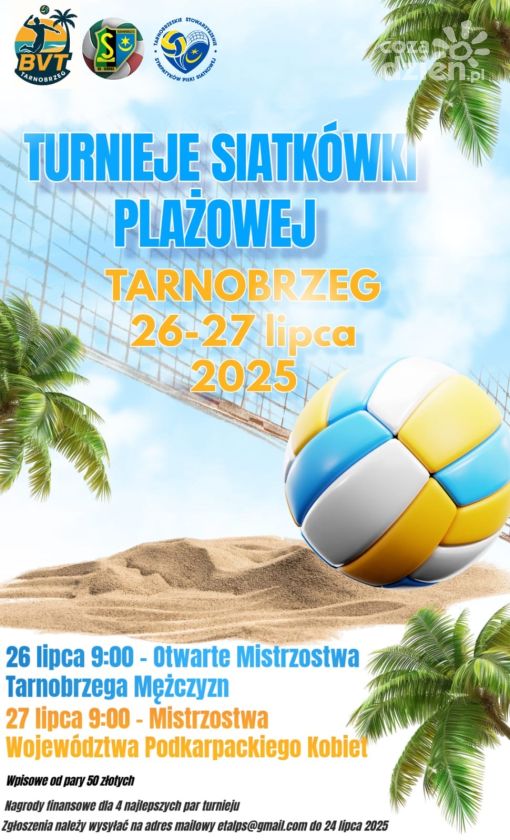 Tarnobrzeg gotowy na sportowe emocje – nadchodzą Turnieje Siatkówki Plażowej 2025!