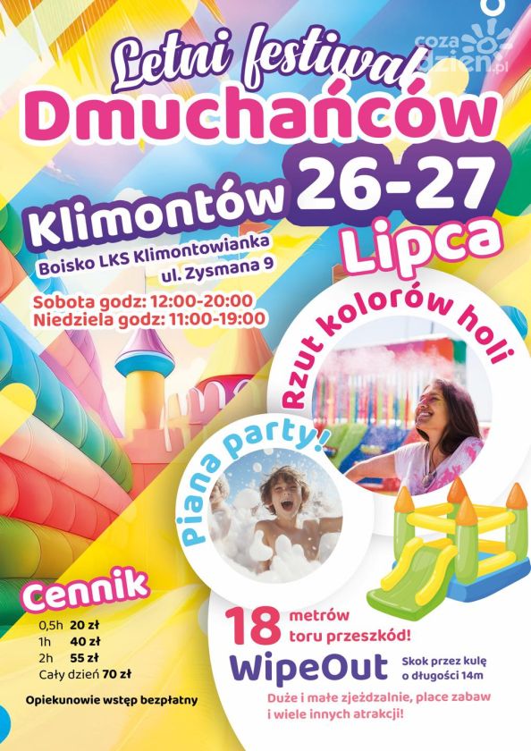 Klimontów rozkręca lato – dwa dni śmiechu, kolorów i dobrej zabawy